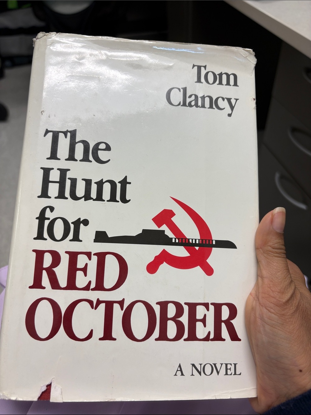 The Hunt for Red October - White and Red Hardcover Novel
